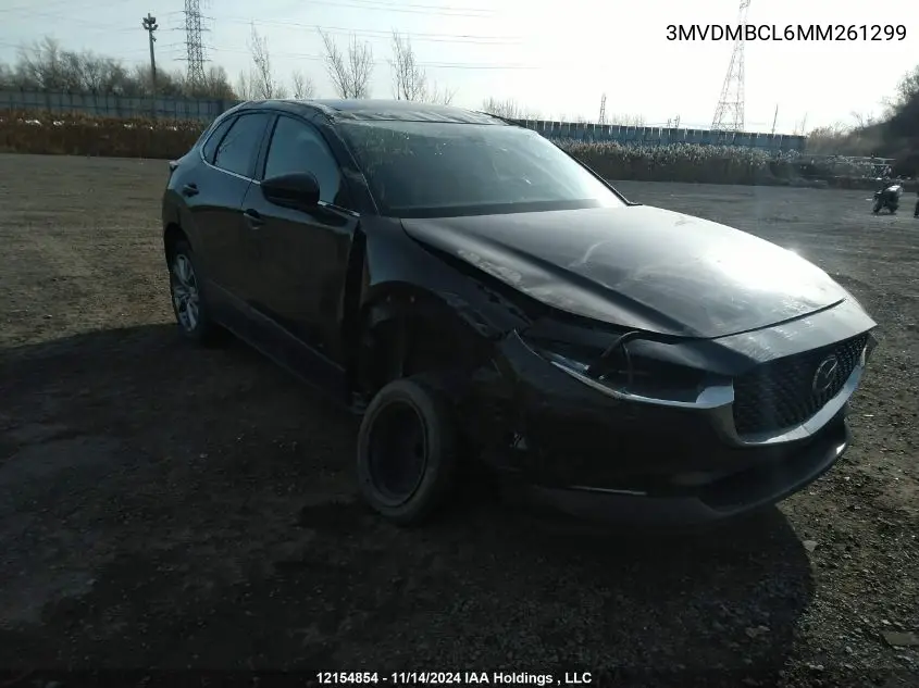 2021 Mazda Cx-30 VIN: 3MVDMBCL6MM261299 Lot: 12154854