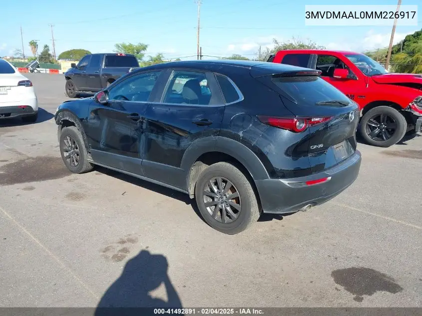 2021 Mazda Cx-30 2.5 S VIN: 3MVDMAAL0MM226917 Lot: 41492891