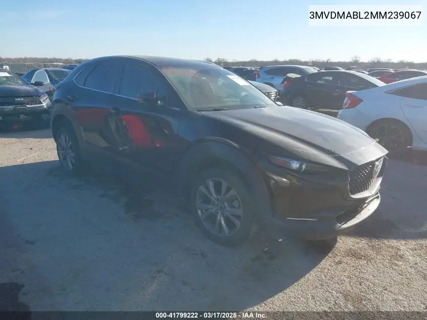 2021 Mazda Cx-30 Select VIN: 3MVDMABL2MM239067 Lot: 41799222