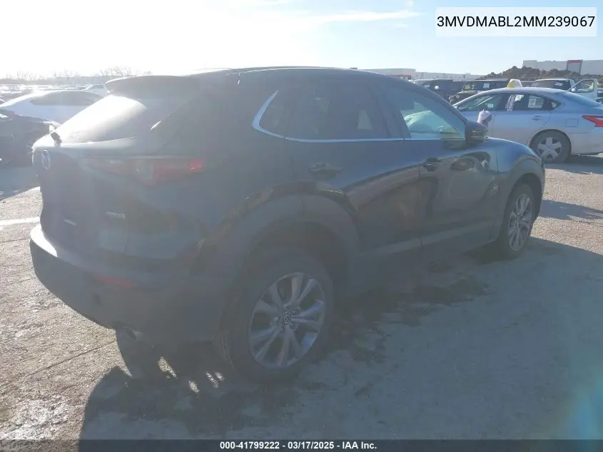 2021 Mazda Cx-30 Select VIN: 3MVDMABL2MM239067 Lot: 41799222