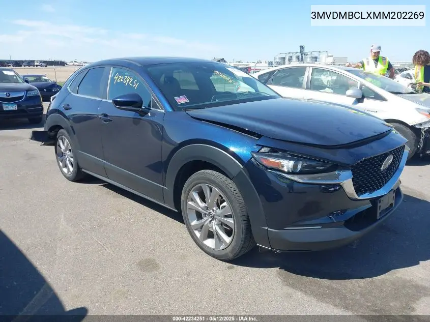 2021 Mazda Cx-30 Preferred VIN: 3MVDMBCLXMM202269 Lot: 42234251