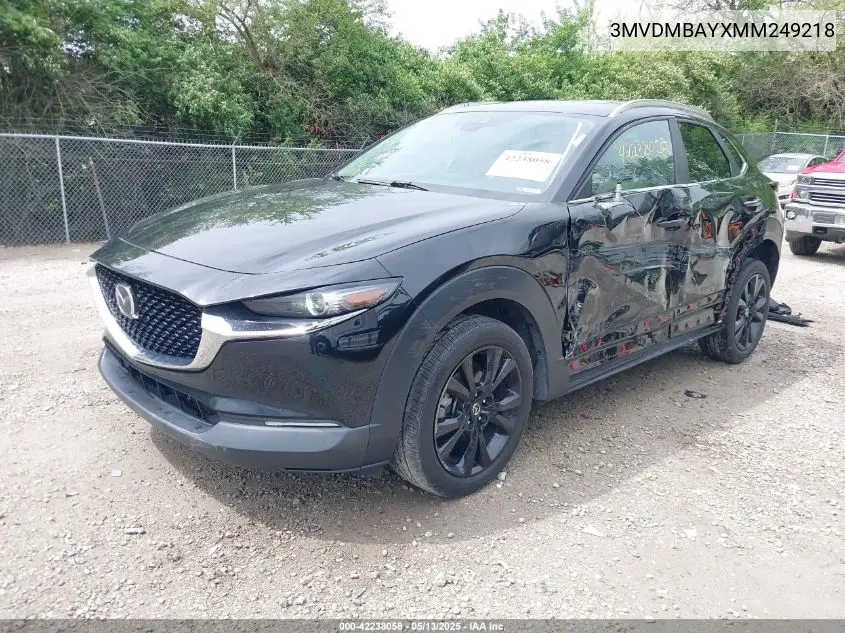 2021 Mazda Cx-30 2.5 Turbo VIN: 3MVDMBAYXMM249218 Lot: 42238058
