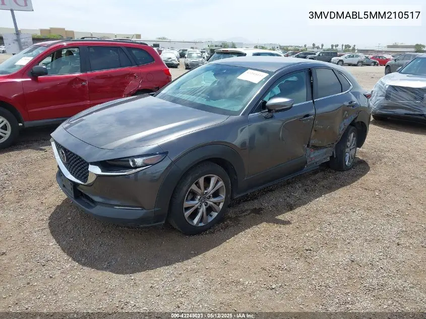 2021 Mazda Cx-30 Select VIN: 3MVDMABL5MM210517 Lot: 42245033