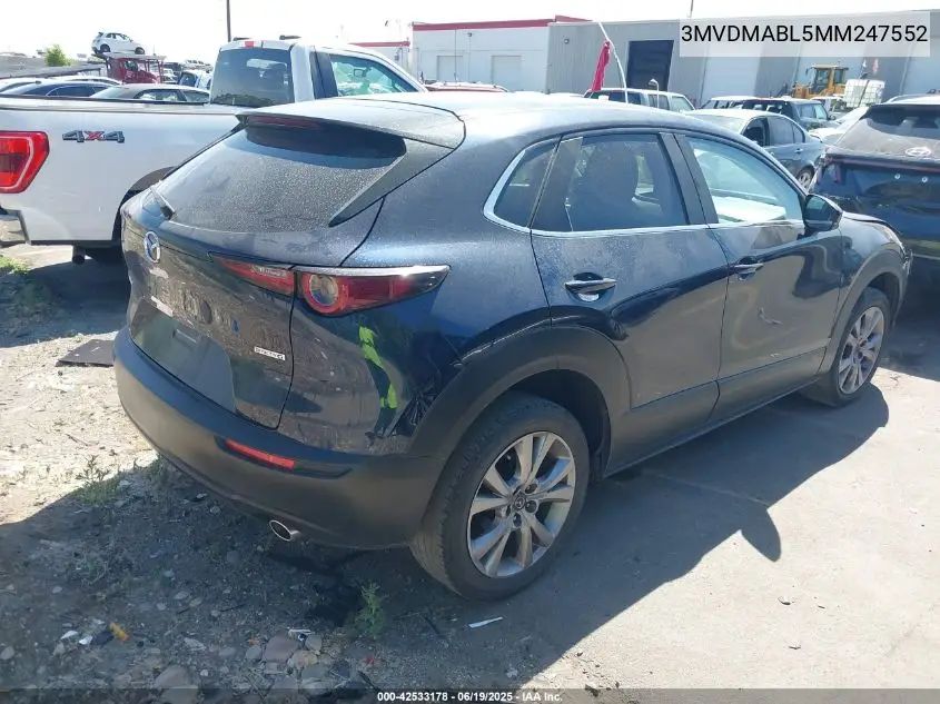 2021 Mazda Cx-30 Select VIN: 3MVDMABL5MM247552 Lot: 42533178