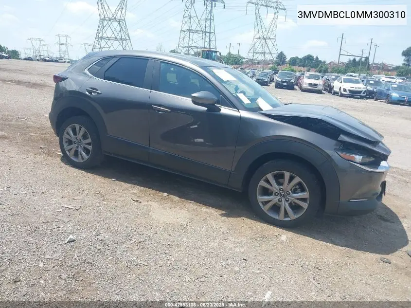 2021 Mazda Cx-30 Preferred VIN: 3MVDMBCL0MM300310 Lot: 42553106