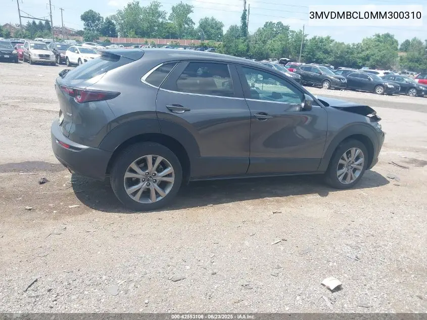 2021 Mazda Cx-30 Preferred VIN: 3MVDMBCL0MM300310 Lot: 42553106