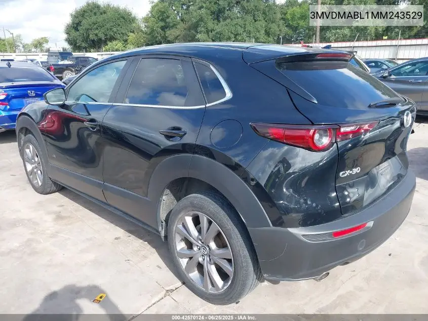 2021 Mazda Cx-30 Select VIN: 3MVDMABL1MM243529 Lot: 42570124