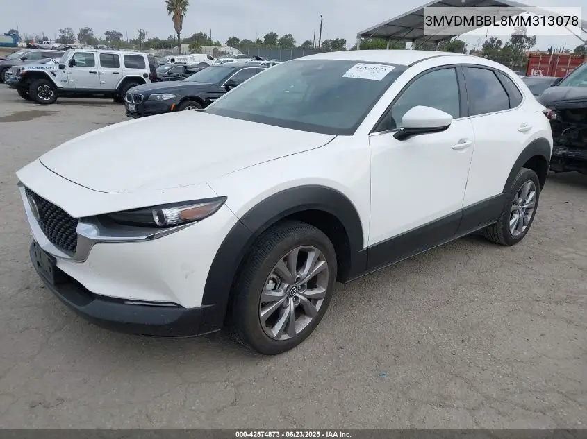 2021 Mazda Cx-30 Select VIN: 3MVDMBBL8MM313078 Lot: 42574873