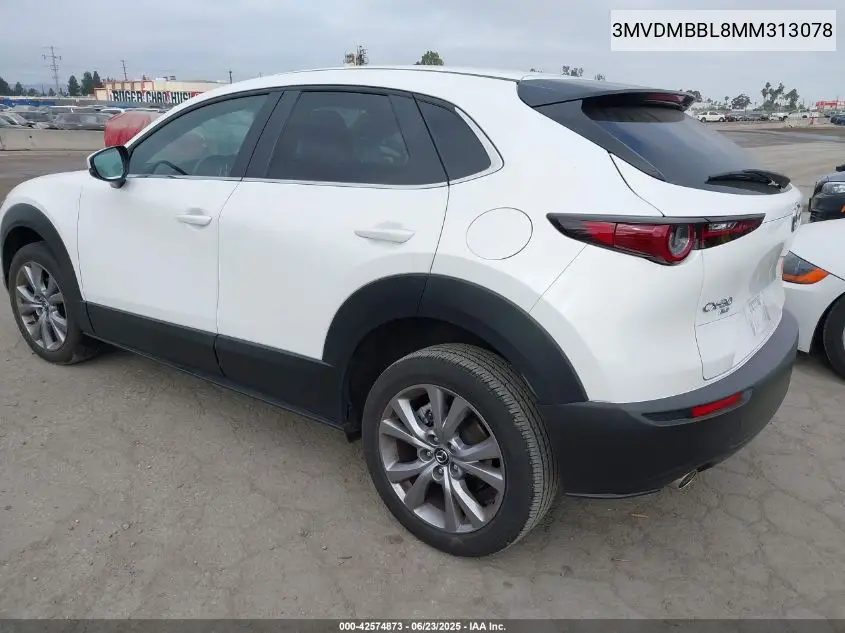 2021 Mazda Cx-30 Select VIN: 3MVDMBBL8MM313078 Lot: 42574873