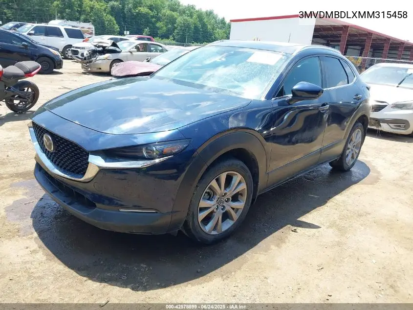 2021 Mazda Cx-30 Premium VIN: 3MVDMBDLXMM315458 Lot: 42578899