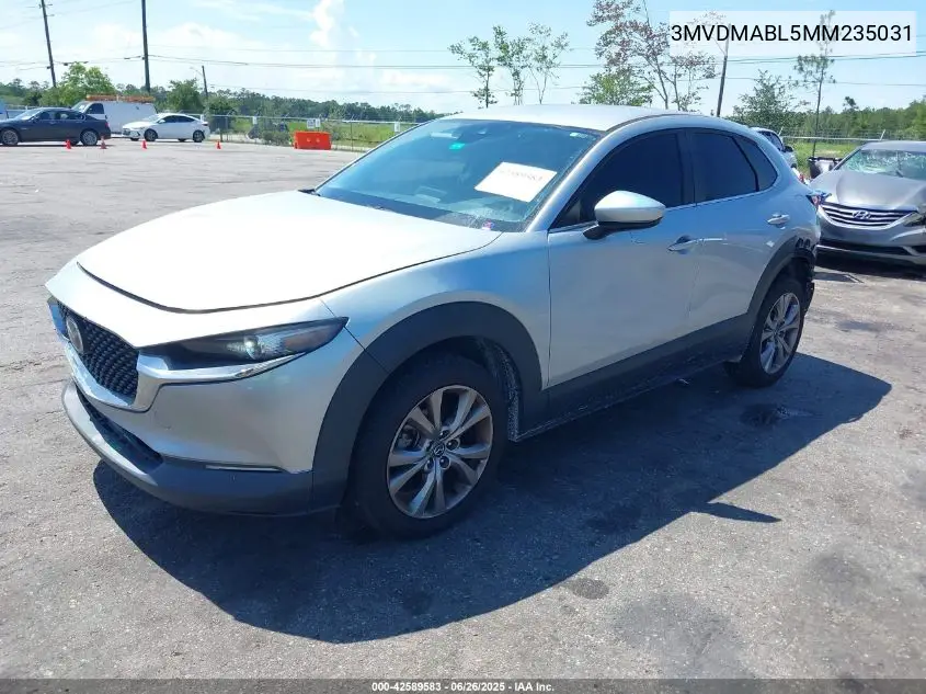 2021 Mazda Cx-30 Select VIN: 3MVDMABL5MM235031 Lot: 42589583