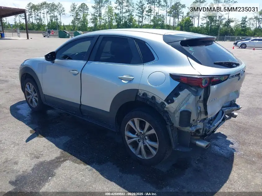 2021 Mazda Cx-30 Select VIN: 3MVDMABL5MM235031 Lot: 42589583