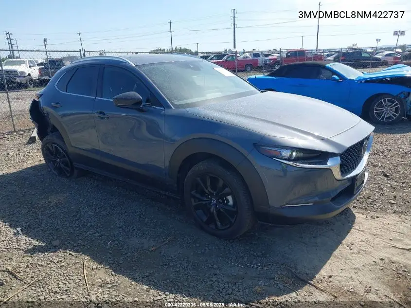 2022 Mazda Cx-30 Carbon Edition VIN: 3MVDMBCL8NM422737 Lot: 42229336
