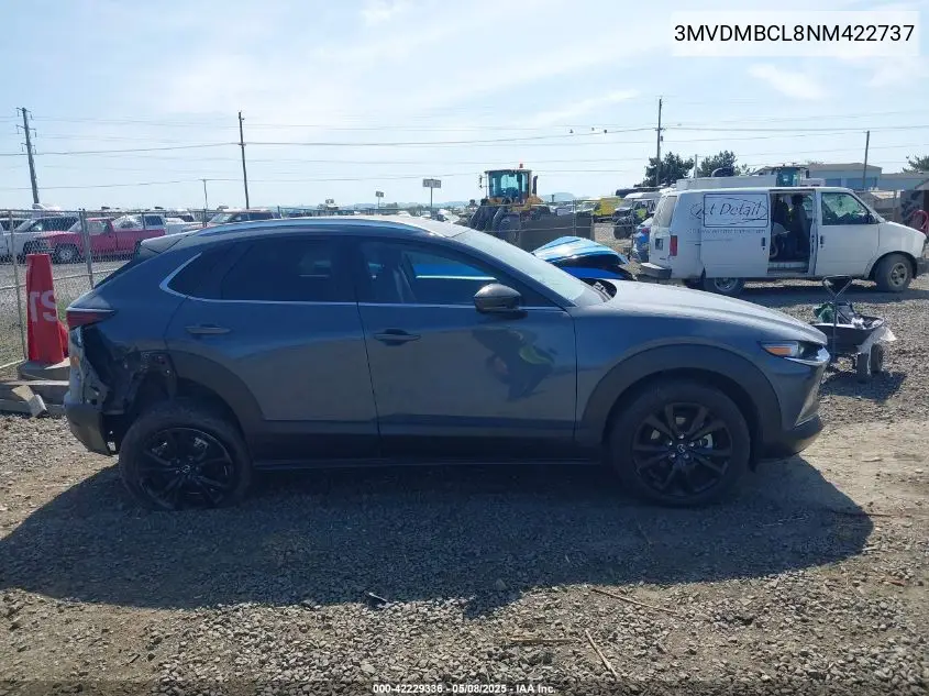 2022 Mazda Cx-30 Carbon Edition VIN: 3MVDMBCL8NM422737 Lot: 42229336