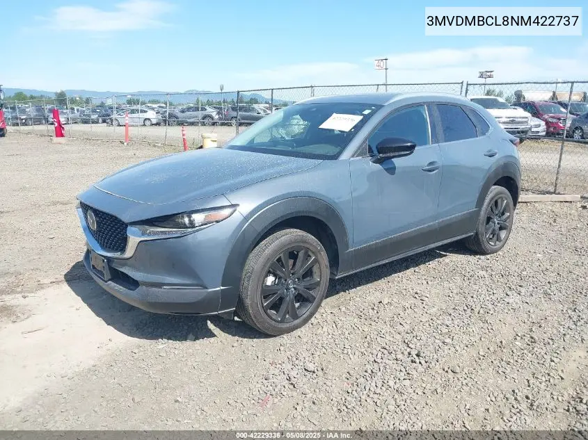 2022 Mazda Cx-30 Carbon Edition VIN: 3MVDMBCL8NM422737 Lot: 42229336
