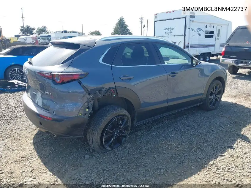 2022 Mazda Cx-30 Carbon Edition VIN: 3MVDMBCL8NM422737 Lot: 42229336