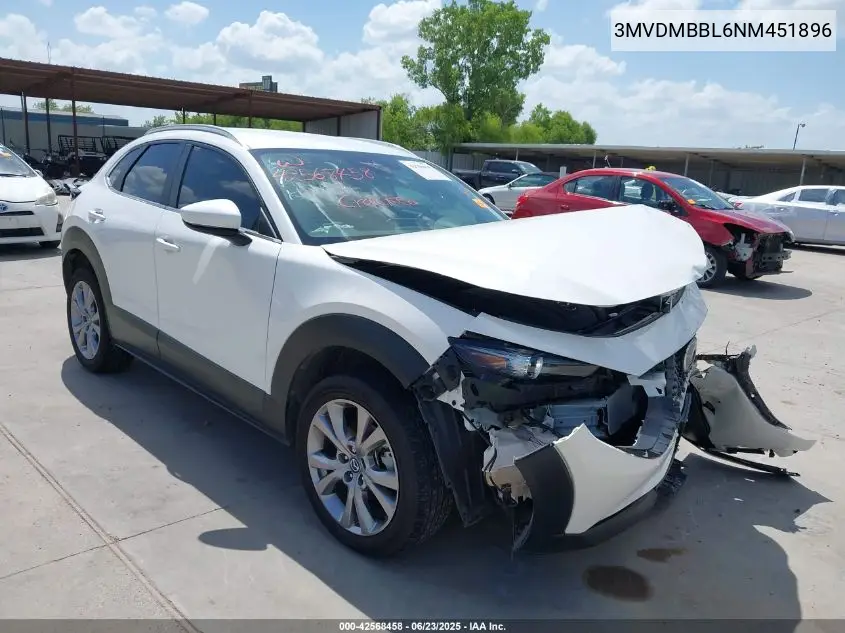 2022 Mazda Cx-30 Select VIN: 3MVDMBBL6NM451896 Lot: 42568458