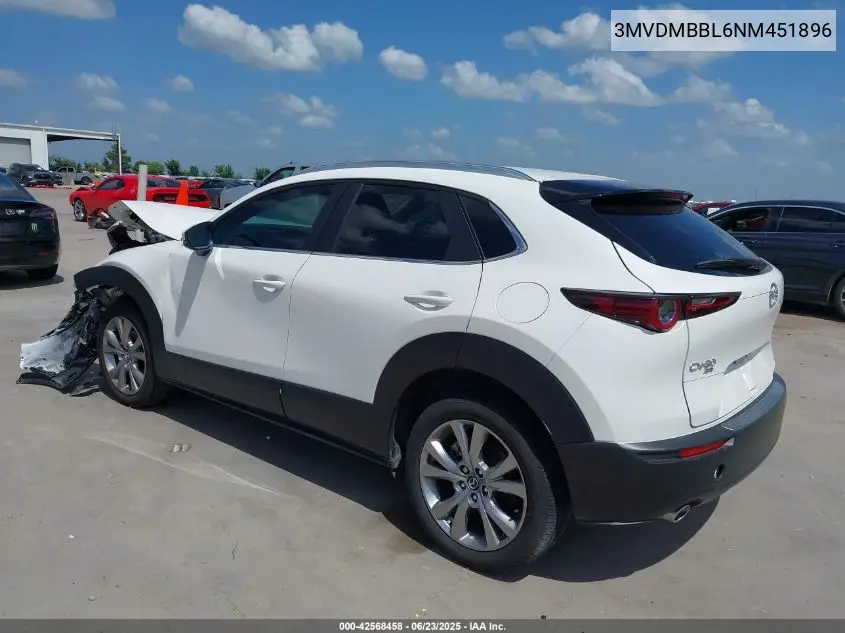 2022 Mazda Cx-30 Select VIN: 3MVDMBBL6NM451896 Lot: 42568458