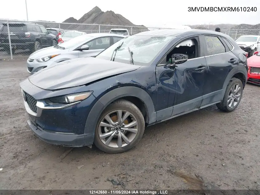 2024 Mazda Cx-30 VIN: 3MVDMBCMXRM610240 Lot: 12142650