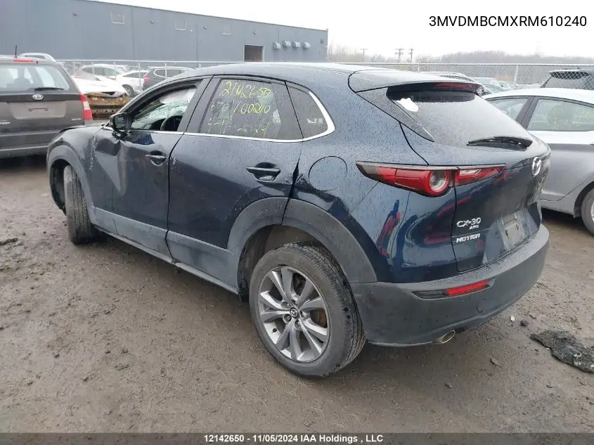 2024 Mazda Cx-30 VIN: 3MVDMBCMXRM610240 Lot: 12142650