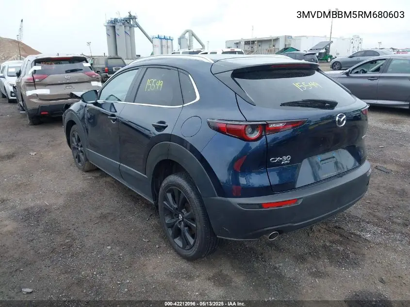 2024 Mazda Cx-30 2.5 S Select Sport VIN: 3MVDMBBM5RM680603 Lot: 42212096