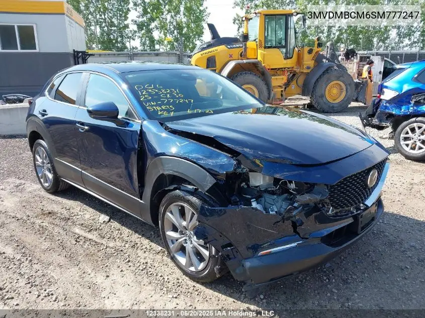 2025 Mazda Cx-30 Preferred VIN: 3MVDMBCM6SM777247 Lot: 12338231