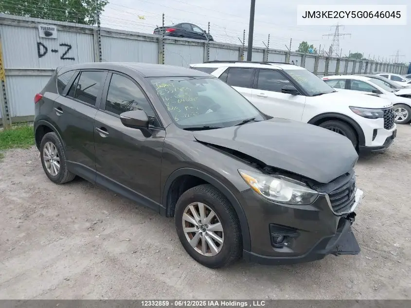 2016 Mazda Cx-5 VIN: JM3KE2CY5G0646045 Lot: 12332859
