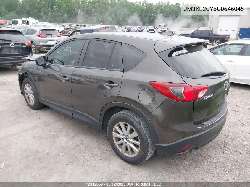2016 Mazda Cx-5 VIN: JM3KE2CY5G0646045 Lot: 12332859