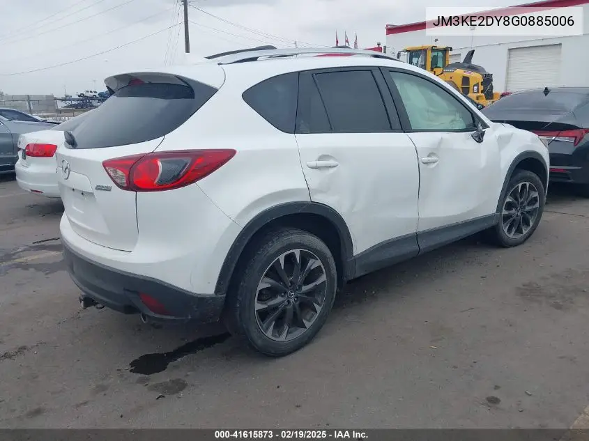 2016 Mazda Cx-5 Grand Touring VIN: JM3KE2DY8G0885006 Lot: 41615873