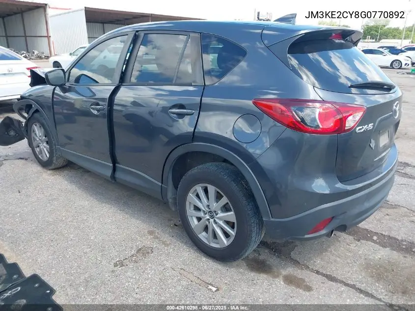 2016 Mazda Cx-5 Touring VIN: JM3KE2CY8G0770892 Lot: 42610298