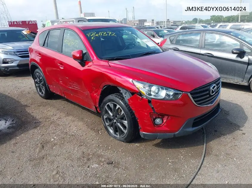 2016 Mazda Cx-5 Gt VIN: JM3KE4DYXG0614024 Lot: 42611872