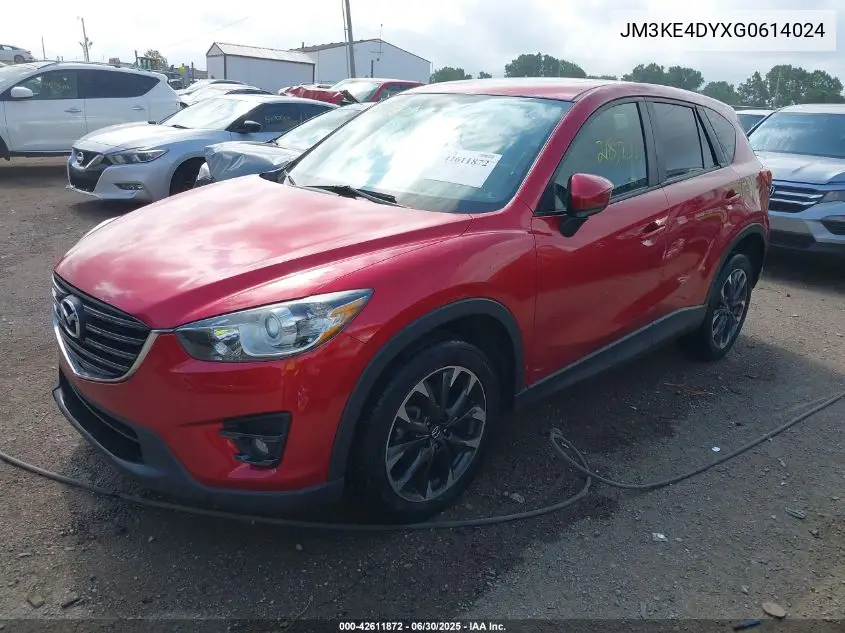 2016 Mazda Cx-5 Gt VIN: JM3KE4DYXG0614024 Lot: 42611872