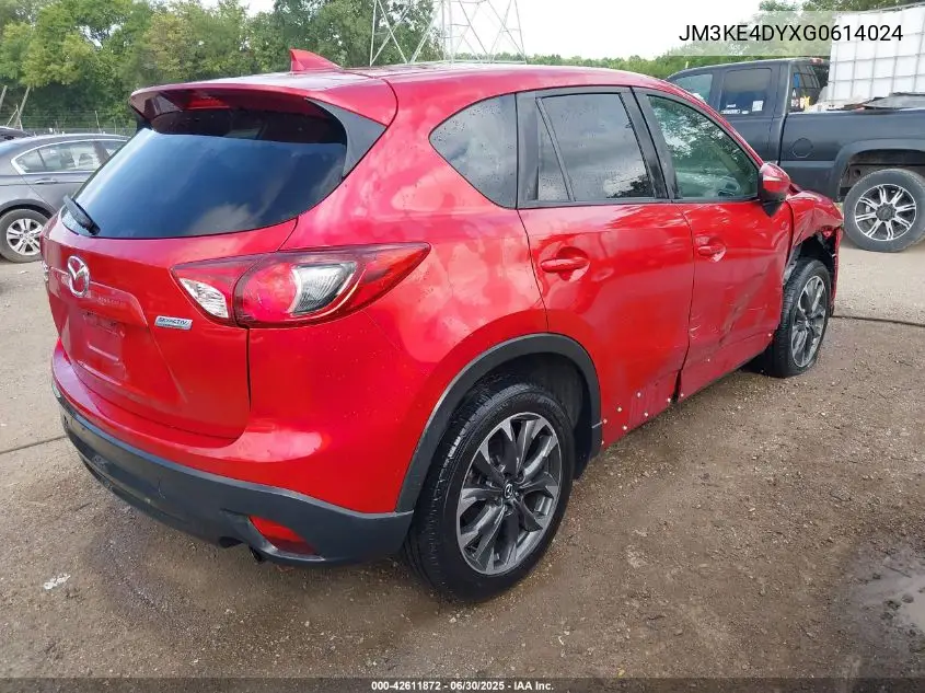 2016 Mazda Cx-5 Gt VIN: JM3KE4DYXG0614024 Lot: 42611872