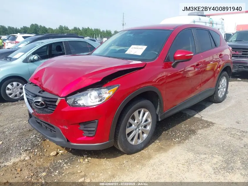 2016 Mazda Cx-5 Sport VIN: JM3KE2BY4G0891940 Lot: 42808101