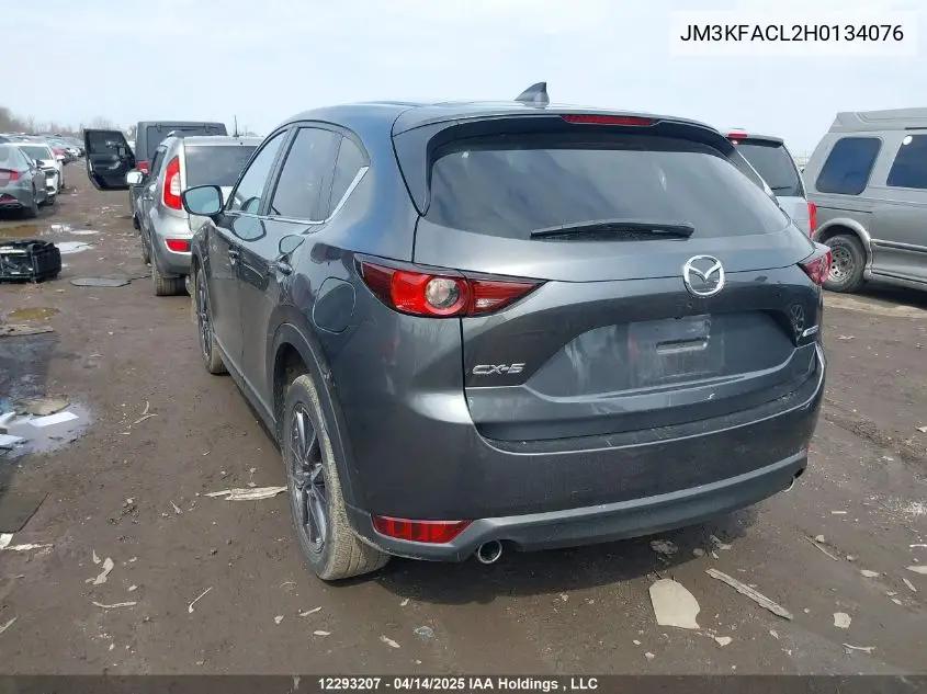 2017 Mazda Cx-5 Touring VIN: JM3KFACL2H0134076 Lot: 12293207