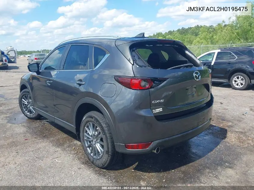 2017 Mazda Cx-5 Touring VIN: JM3KFACL2H0195475 Lot: 42238103