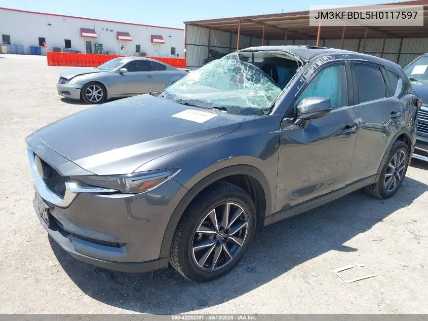 2017 Mazda Cx-5 Grand Touring VIN: JM3KFBDL5H0117597 Lot: 42252397