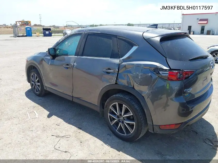 2017 Mazda Cx-5 Grand Touring VIN: JM3KFBDL5H0117597 Lot: 42252397