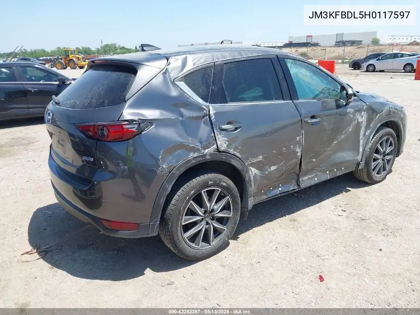 2017 Mazda Cx-5 Grand Touring VIN: JM3KFBDL5H0117597 Lot: 42252397