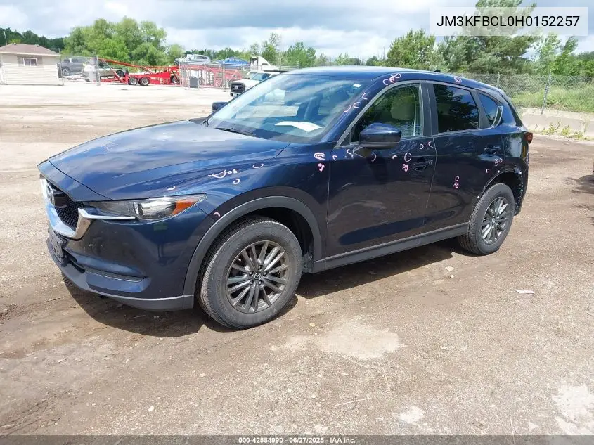2017 Mazda Cx-5 Touring VIN: JM3KFBCL0H0152257 Lot: 42584990
