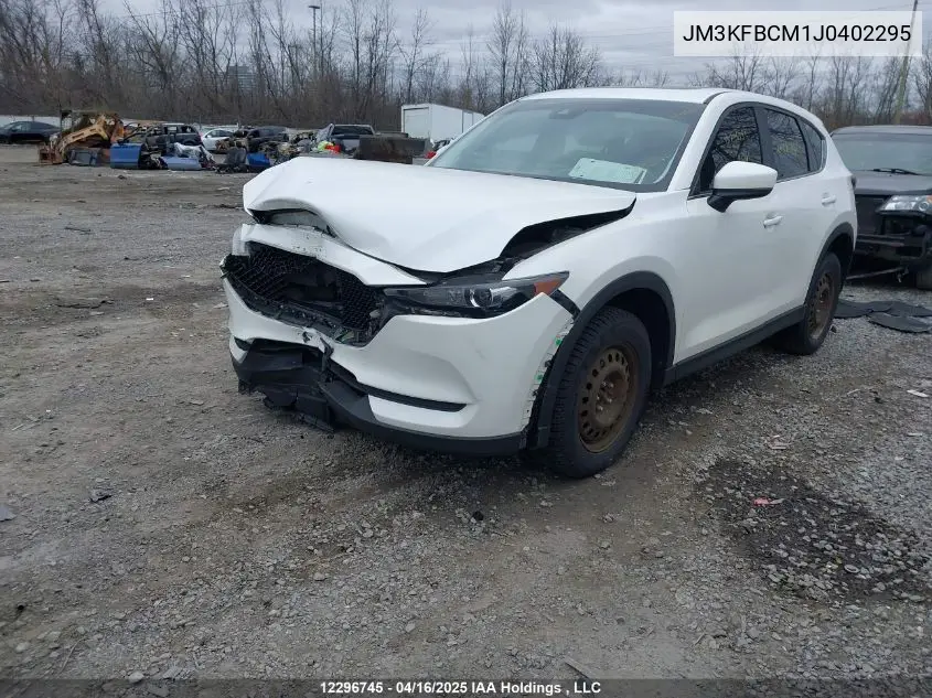 2018 Mazda Cx-5 Gs VIN: JM3KFBCM1J0402295 Lot: 12296745