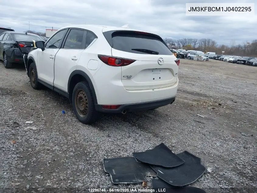 2018 Mazda Cx-5 Gs VIN: JM3KFBCM1J0402295 Lot: 12296745