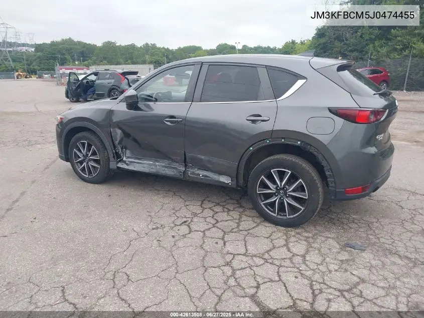 2018 Mazda Cx-5 Touring VIN: JM3KFBCM5J0474455 Lot: 42613508
