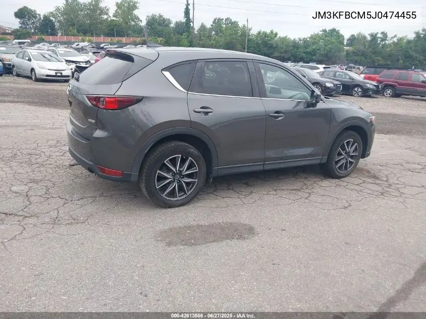 2018 Mazda Cx-5 Touring VIN: JM3KFBCM5J0474455 Lot: 42613508