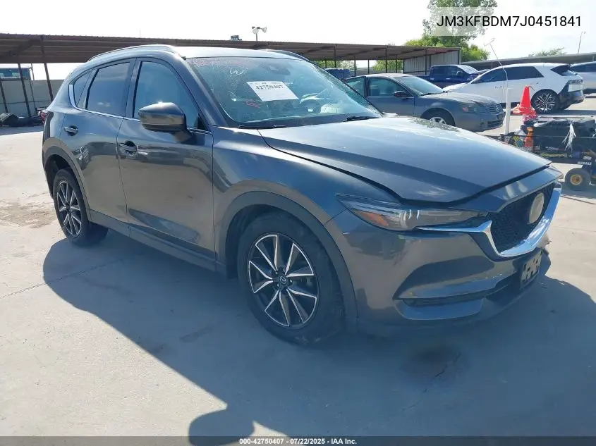 2018 Mazda Cx-5 Grand Touring VIN: JM3KFBDM7J0451841 Lot: 42750407