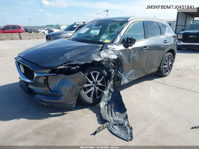 2018 Mazda Cx-5 Grand Touring VIN: JM3KFBDM7J0451841 Lot: 42750407