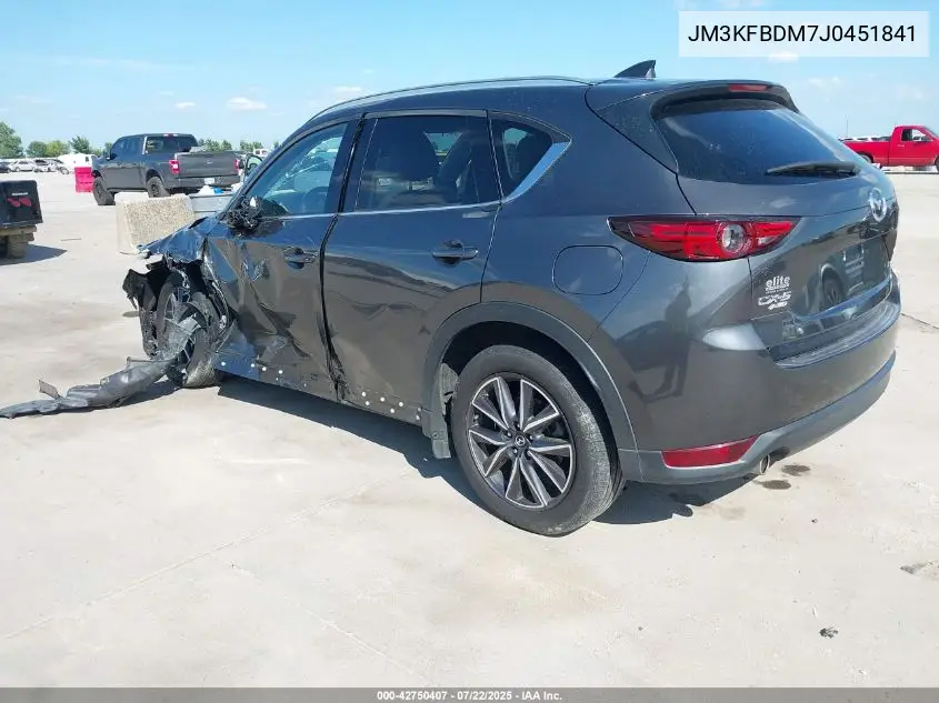 2018 Mazda Cx-5 Grand Touring VIN: JM3KFBDM7J0451841 Lot: 42750407