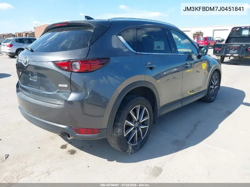 2018 Mazda Cx-5 Grand Touring VIN: JM3KFBDM7J0451841 Lot: 42750407