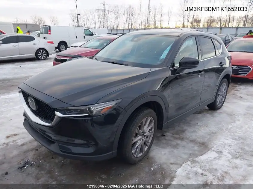 2019 Mazda Cx-5 VIN: JM3KFBDM1K1652033 Lot: 12198346