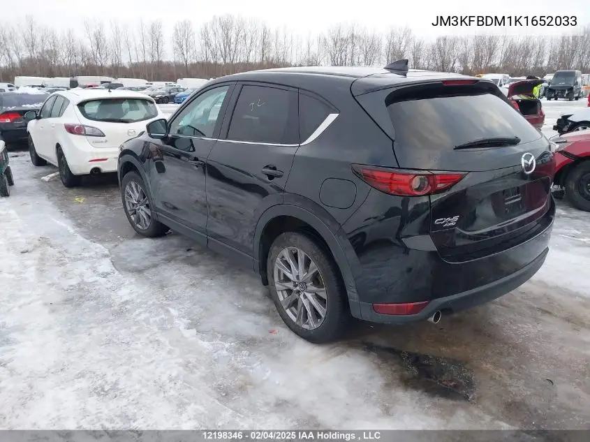 2019 Mazda Cx-5 VIN: JM3KFBDM1K1652033 Lot: 12198346